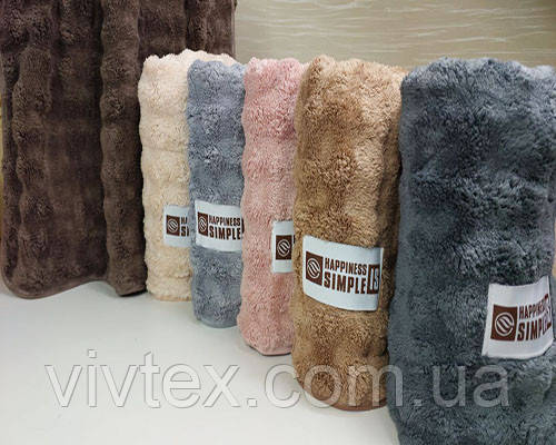 Рушники мікрофібра 70х140 паковання 3 шт., фото 1