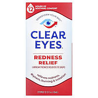 Очні краплі для змащення та зняття почервоніння Clear Eyes (Lubricant Eye Drops) 15 мл