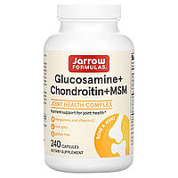 Глюкозамін Хондроїтин з MSM Jarrow Formulas (Glucosamine & Chondroitin with MSM) 240 капсул