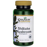 Гриби Шиїтаке Swanson (Shiitake Mushroom) 500 мг 60 капсул