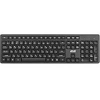 Клавіатура бездротова 2E KS260 WL EN/UKR Black (2E-KS260WB)