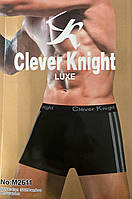 Труси чоловічі 12 штук боксери бавовна + бамбук Clever Knight розмір від XL до 4XL (46-54) мікс кольорів і розмірів