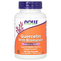 Кверцетин з бромелайном Now Foods (Quercetin with Bromelain) 120 капсул