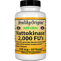 Наттокіназа, Nattokinase, Healthy Origins, 100 мг, 60 капсул