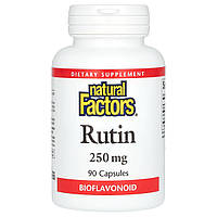 Рутин, Natural Factors, 250 мг, 90 капсул