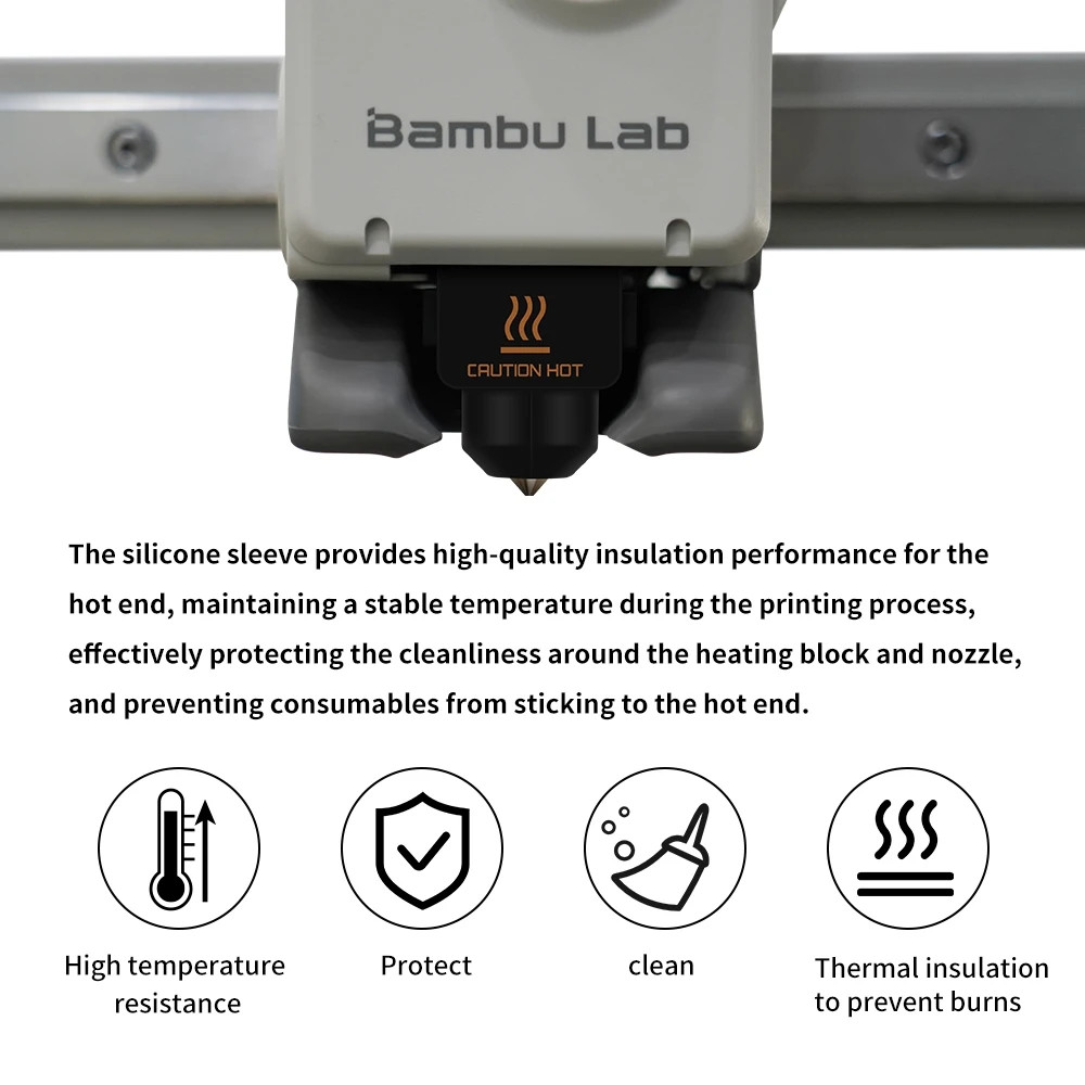 Силіконова шкарпетка для нагрівального блоку Bambu Lap A1 Series