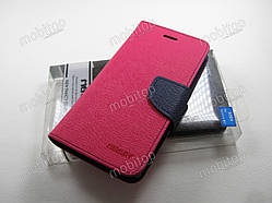 Шкіряний чохол Mercury Sony Xperia M2 D2305 (малиновий)