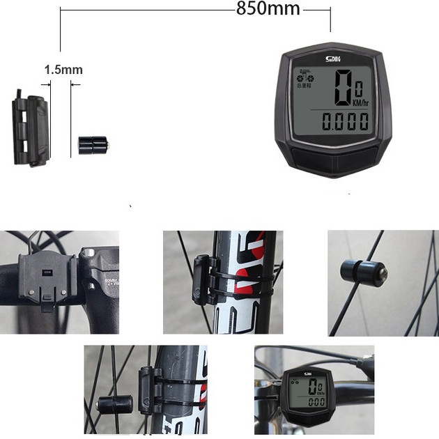 Велокомп'ютер одометр спідометр, Велосипедна електроніка спідометр Хороший на велосипед VL-62, фото 1