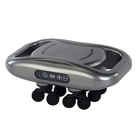 Вібромасажер для м'язів RIAS Massage Gun WNK-569 акумуляторний з 12 головками Grey (3_06237)