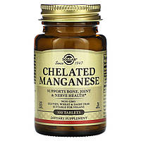 Хелатний марганець Solgar (Chelated Manganese) 100 таблеток