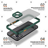 Чохол-накладка Armorstandart Frosted Matte для Xiaomi Redmi A2 Dark Green (ARM66742), фото 3