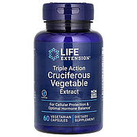 Екстракт рослин сімейства хрестоцвітних потрійної дії Life Extension (Triple Action Cruciferous Vegetable Extract) 60