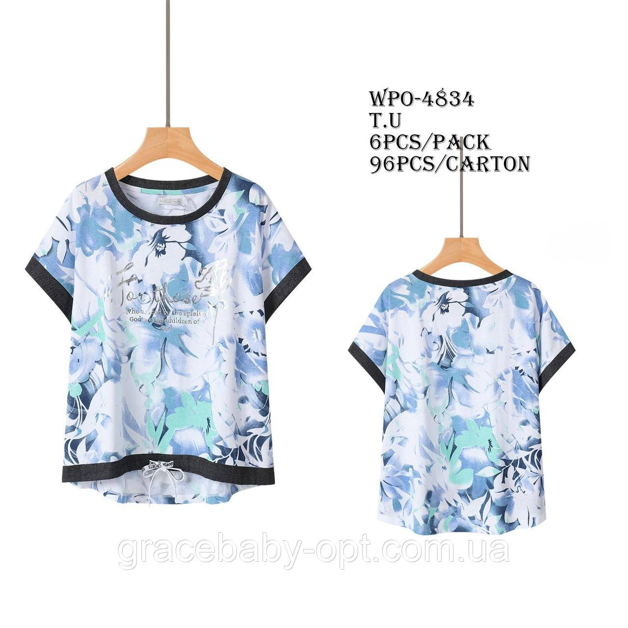 Футболка жіноча оптом, Glo-story, № WPO-4834, фото 1