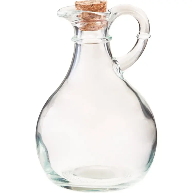 Пляшка для олії VIVA AROMA 300 мл з ручкою та бамбуковим корком 400Y, фото 1