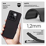 Чохол-накладка Armorstandart Matte Slim Fit для Xiaomi 14 Pro Camera cover Black (ARM72981), фото 4