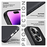 Чохол-накладка Armorstandart Matte Slim Fit для Xiaomi 14 Pro Camera cover Black (ARM72981), фото 5