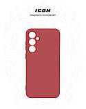 Чохол-накладка Armorstandart Icon для Samsung Galaxy S23 FE SM-S711 Camera cover Marsala (ARM69630), фото 4
