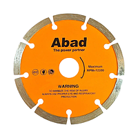 Диск алмазний по кераміці ABAD сегмент Ø125х22, 22х7мм