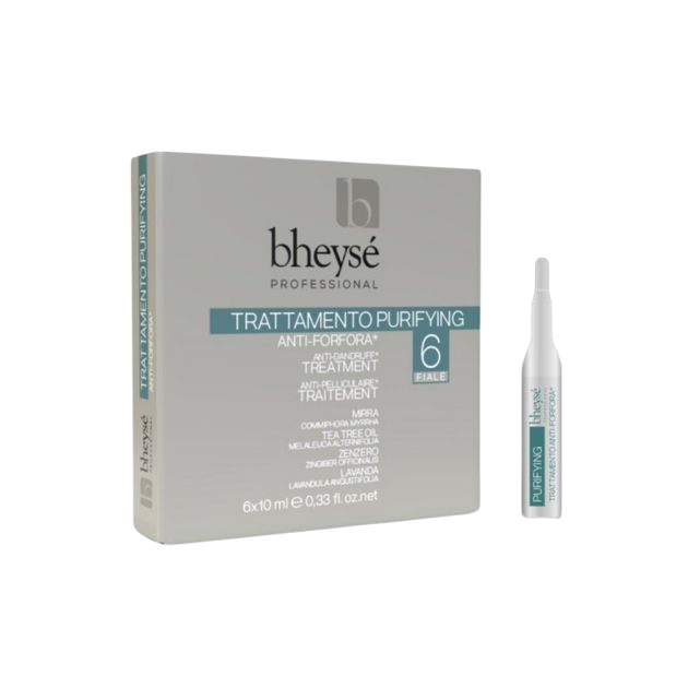 Ампули Bheyse Professional Purifying Treatment проти лупи, з комплексом активних інгредієнтів, 6*10 мл