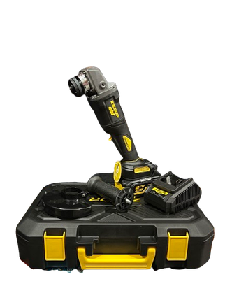 Кутова безщіткова шліфмашина ZEGOR AGPP-21BL-125 (акум 21V 4.0Ah 1шт і зарядка), фото 1