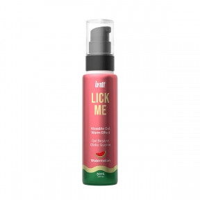 Гель для оральних пестощів з зігрівальним ефектом INTT Lick Me Kissable Gel Watermelon, 50 мл