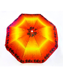 Парасолька пляжна 1.8 м Колір: ПАЛЬМА МІКС спиці метал (форма ромашка) 85M