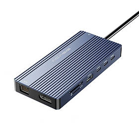 Док-станція 14-in-1 Acasis DS-0202 з HDMI 4K@60Hz, Ethernet і зарядкою 100 Вт (Сірий)
