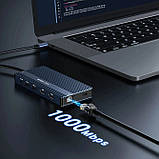 Док-станція 14-in-1 Acasis DS-0202 з HDMI 4K@60Hz, Ethernet (Сірий), фото 3