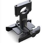 Тримач телефону чорний (метал) 4-7 дюймів з кріпленням на кермо 22-30мм, фото 3