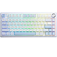 Клавіатура бездротова Aula F75 Gasket Greywood V3 Blue (6948391208633)