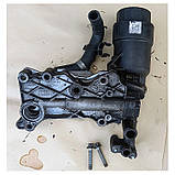 Масляний радіатор + корпус фільтра б.у OM651 Mercedes Sprinter 906 / 2.2 CDI дизель Мерседес Спринтер 2006-2014, A6511801165, фото 3