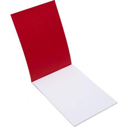 Блокнот А5 на скобі 36л., чистий лист ВА5936 Червоний MZOPT, фото 2