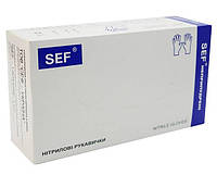 Рукавички нітрилові сині SEF - S (100шт.уп), 10уп/ящ