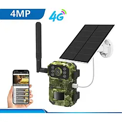 Фотолівка на сонячній батареї з нічним зніманням (4G/4МП/14МП/IP66), від USB, A8-T31/ Камера для тварин