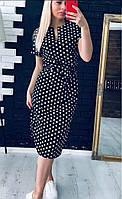 Сукня жіноча в горох бавовна