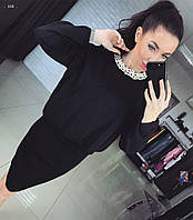 Жіночий костюм двійка (спідниця + кофта з перлами) 40 42 44 46 48 50 52 54 56 58 60 розмір