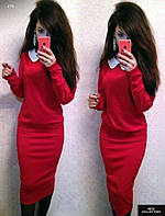 Жіночий костюм спідничні з кофтою комір 40 42 44 46 48 50 52 54 56 58 60 розмір