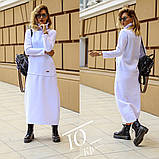 Жіноче тепле довге плаття хомут тринитка на  флісі 24-70 розміри, фото 3