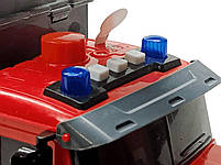 Пожежна машина Кран 30 см - Інтерактивна іграшка з водними ефектами, світлом і звуком (687-53B), фото 6