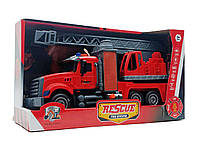 Пожежна машина Кран 30 см - Інтерактивна іграшка з водними ефектами, світлом і звуком (687-53B), фото 7