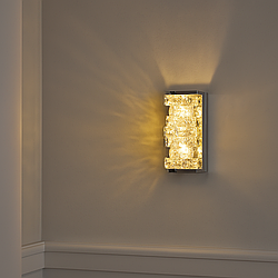 Бра Лед кришталеве Diasha 10W колір Хром F3820-120x260