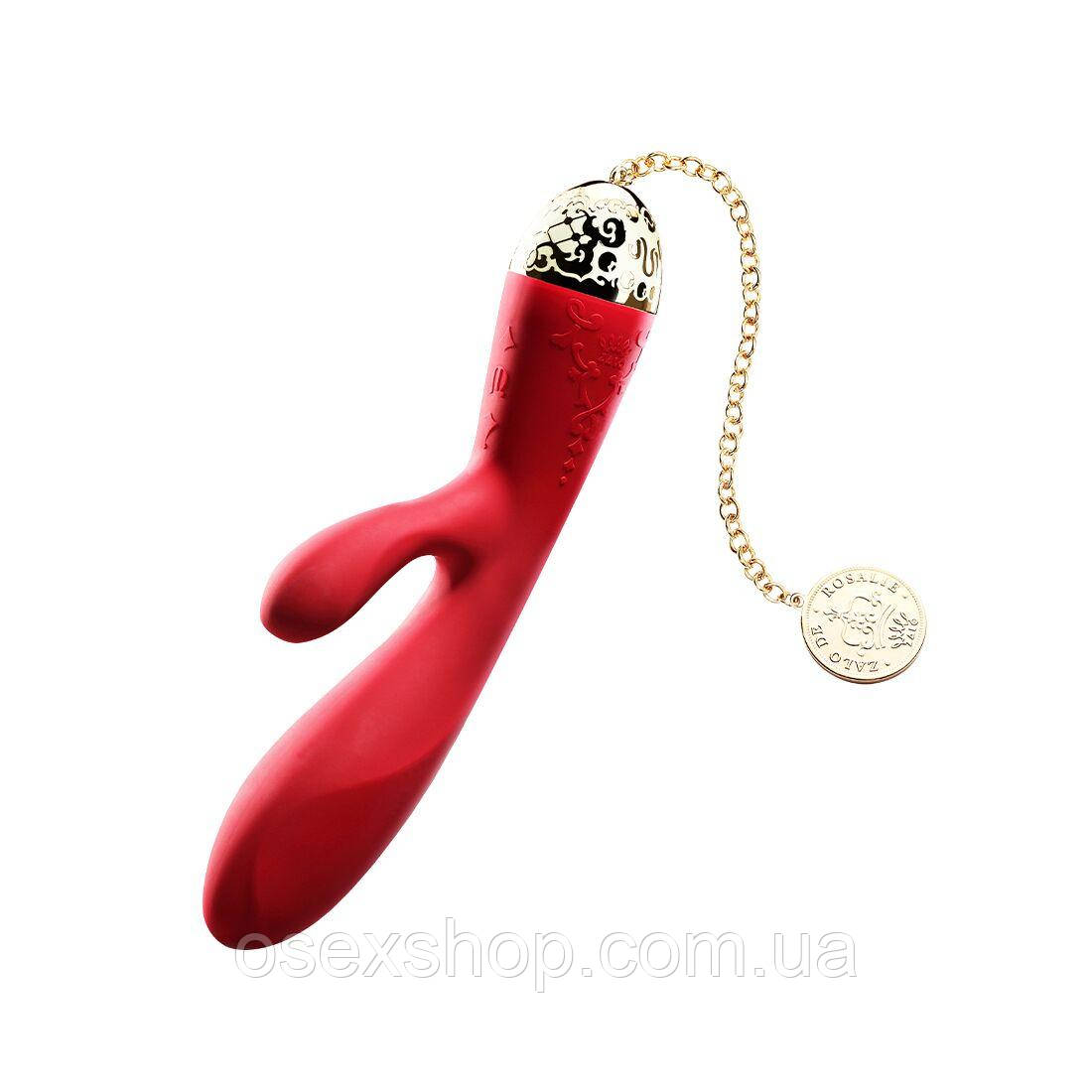 Смартвібратор-кролик Zalo — Rosalie Bright Red, фото 1