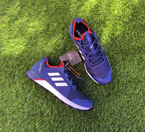 Чоловічі Кросівки Adidas TERREX 250 Continental темно-сині з білим сітка унісекс демі, фото 1