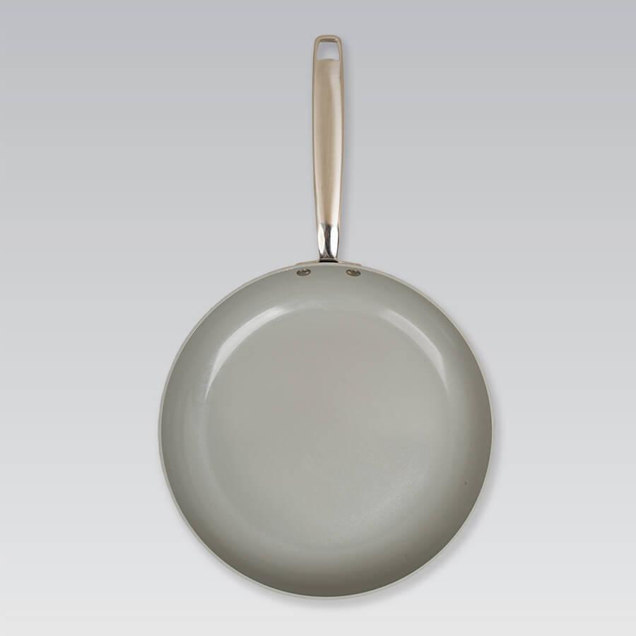 Сковорода з антипригарним керамічним покриттям 24 см Maestro MR-1209-24 Сковорода з литого алюмінію, фото 1