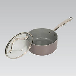 Сотейник ківш з антипригарним покриттям і кришкою 1.9 л Maestro MR-4009-18S індукційне дно