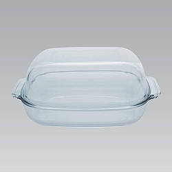 Каструля скляна термостійка 5.7 Лтр.Maestro MR-5157 Термостійка каструля для дому