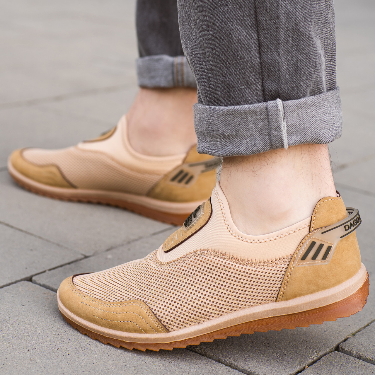 Сліпони чоловічі койот на літо сітка (2501 беж)