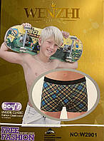 Труси-боксери 12 штук шортики на хлопчика бавовна + бамбук SD BOY розмір від 6 до 14 років мікс кольорів та розмірів