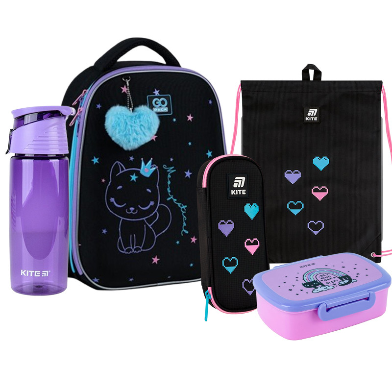 Шкільний набір GoPack 5 в 1 Meowjestical GO25-165M-2