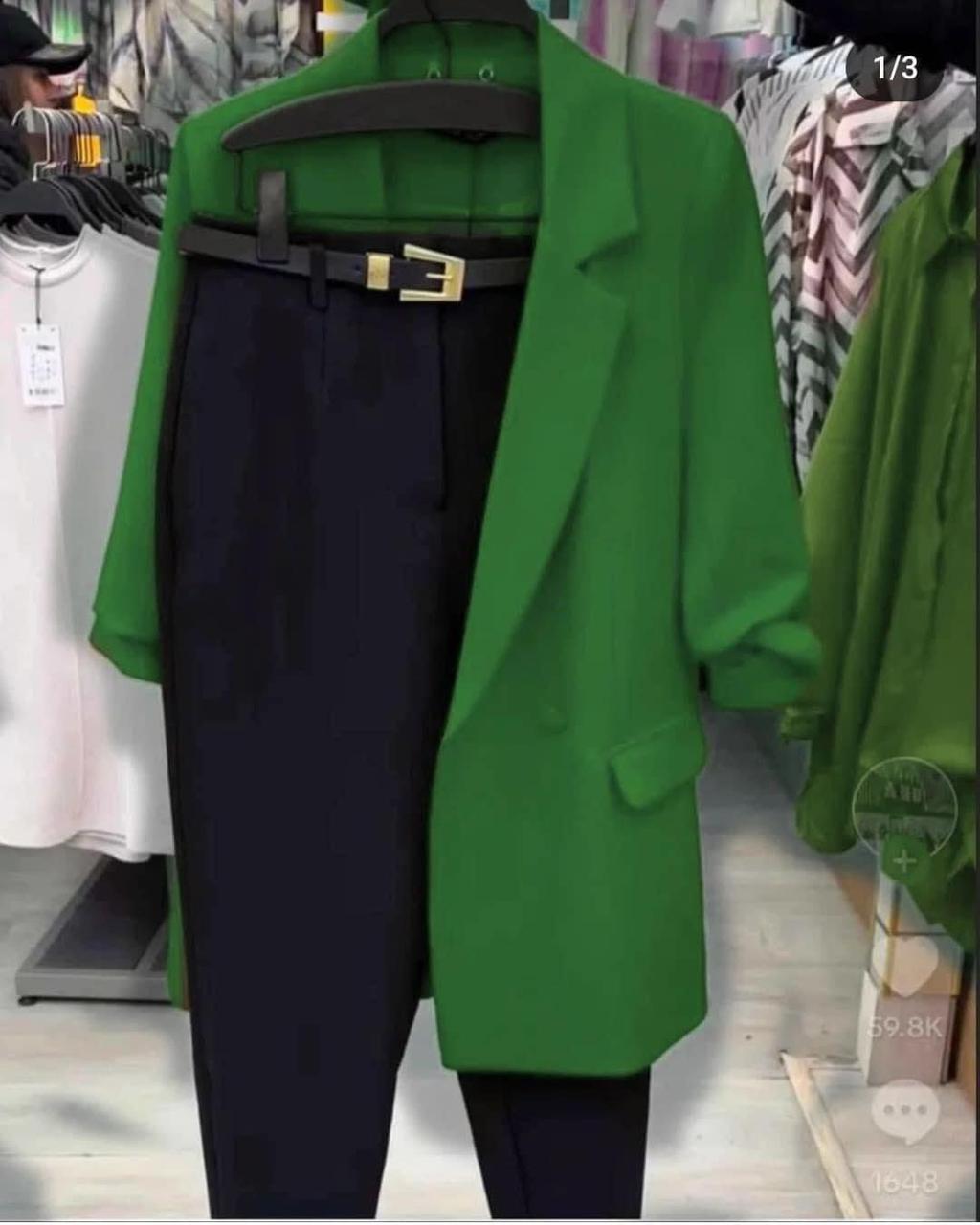 Костюм жіночий піджак брюки креп-дайвінг до 72 розміру, фото 1